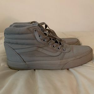 Vans women’s 9 gray hi tops